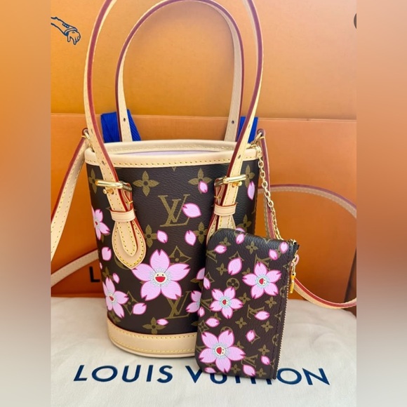 ***SOLD***Louis Vuitton x Murakami Cherry Blossom Nano Bucket Bag- NIB - Picture 2 of 9